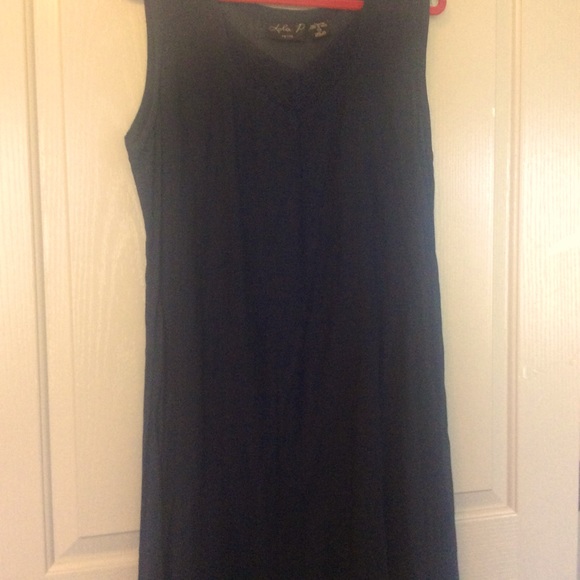 Crochet top maxi dress vtg sleeveless Rayon blend India - Picture 9 of 12